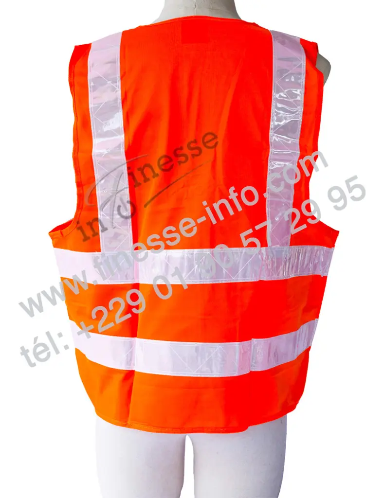 GL0026B2 à poche orange bonde Pvc  manequin(vu de dos).webp